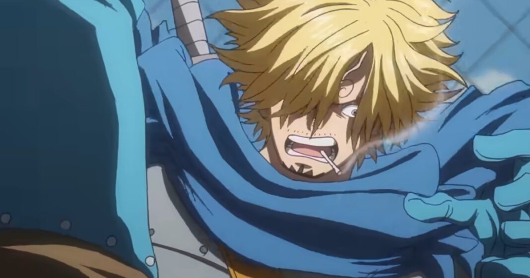 Ilustración promocional del capítulo 1158 de ONE PIECE en la isla de Elbaph