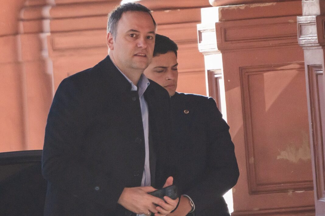 Guillermo Francos, vocero presidencial, en conferencia de prensa.