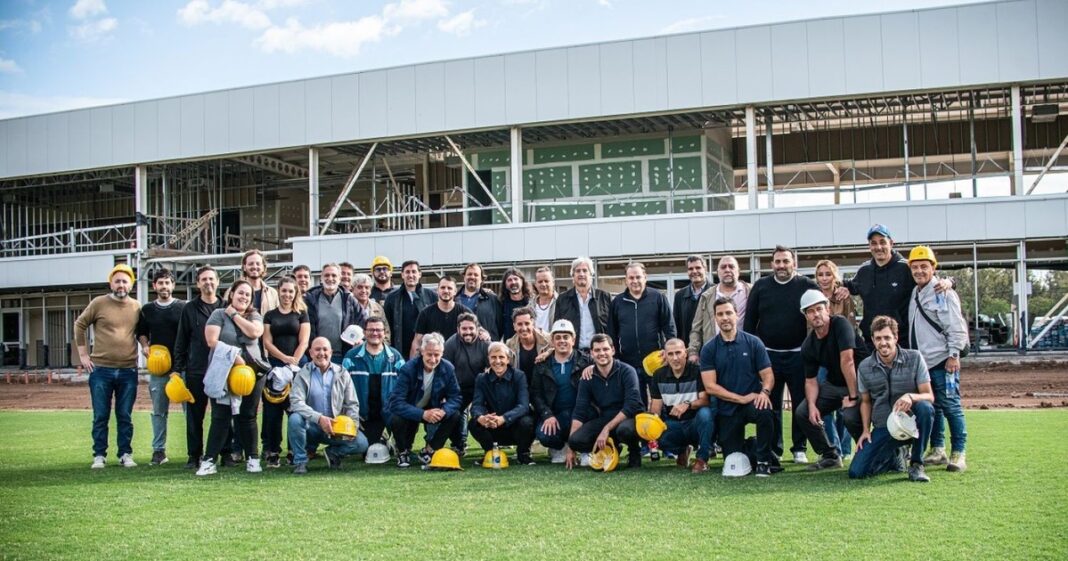 Avances en la construcción del nuevo predio de Racing Club en Ezeiza