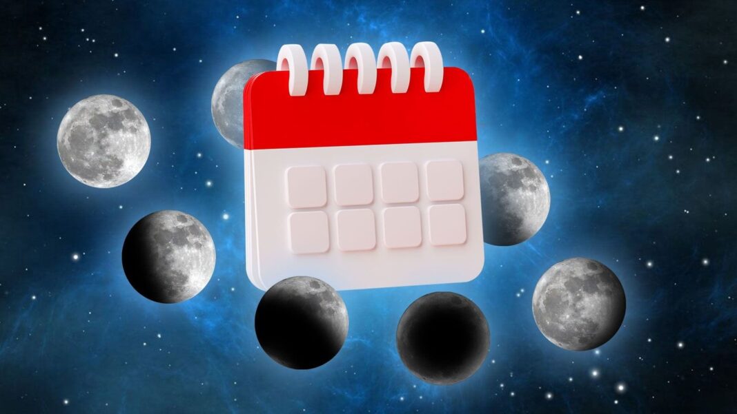 Fases de la luna: cuarto creciente y luna llena