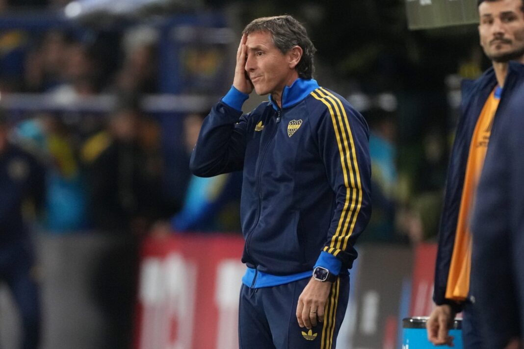 Claudio Úbeda en conferencia de prensa tras la derrota de Boca ante Universidad Católica