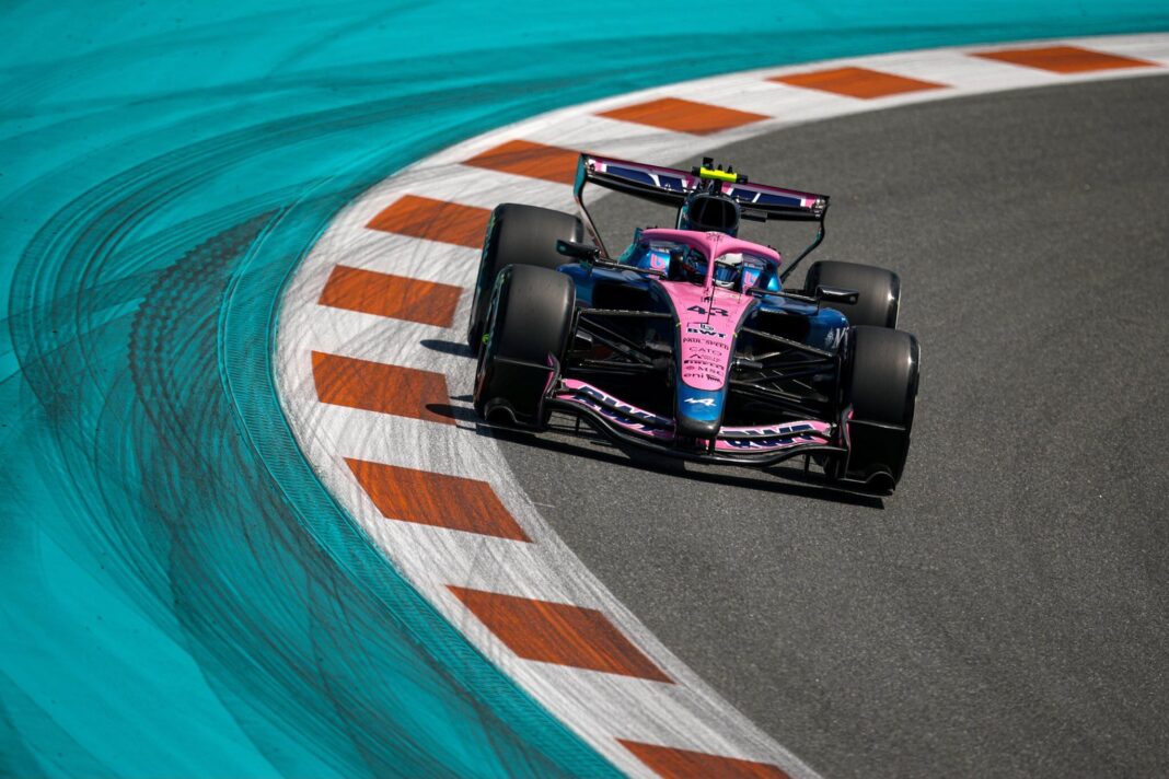 Franco Colapinto en la clasificación sprint del Gran Premio de Miami con su Alpine