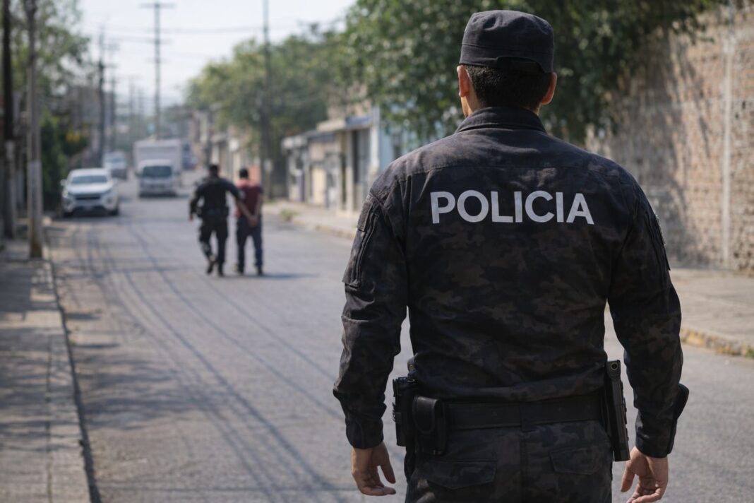 Operativo policial en San Marcos, San Salvador Sur, donde fue capturado un integrante de la MS13
