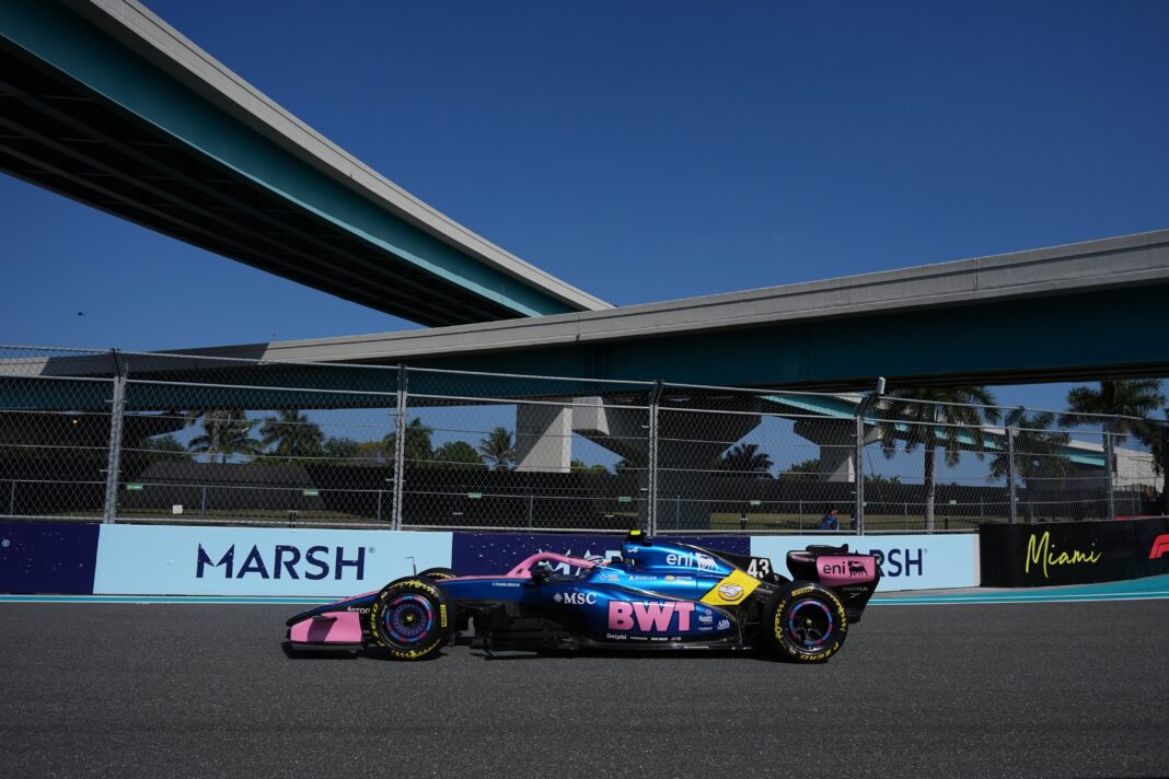 Franco Colapinto en el circuito urbano del GP de Miami de Fórmula 1