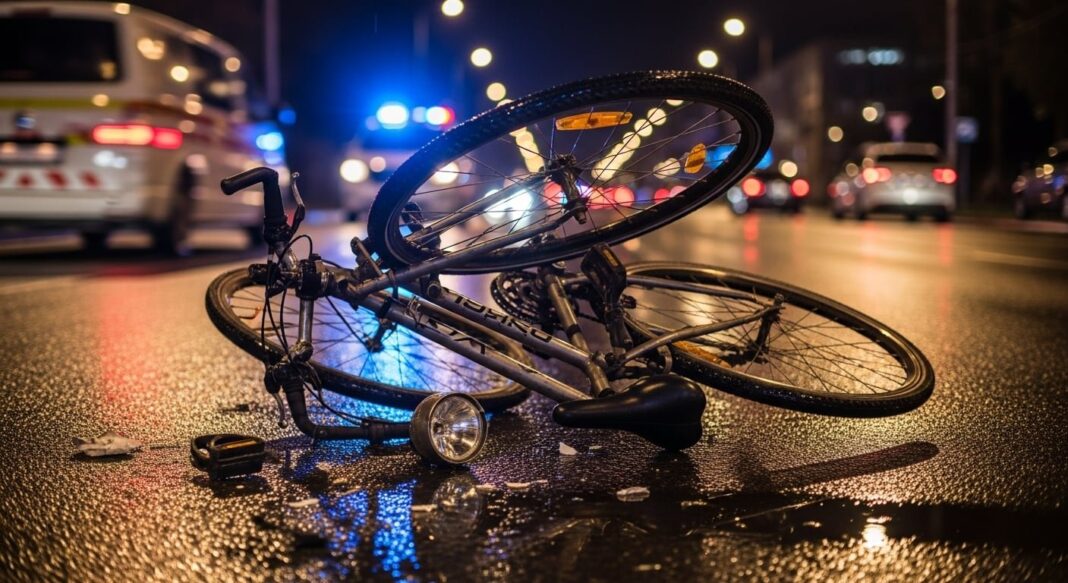 Bicicleta partida tras accidente vial en Facatativá