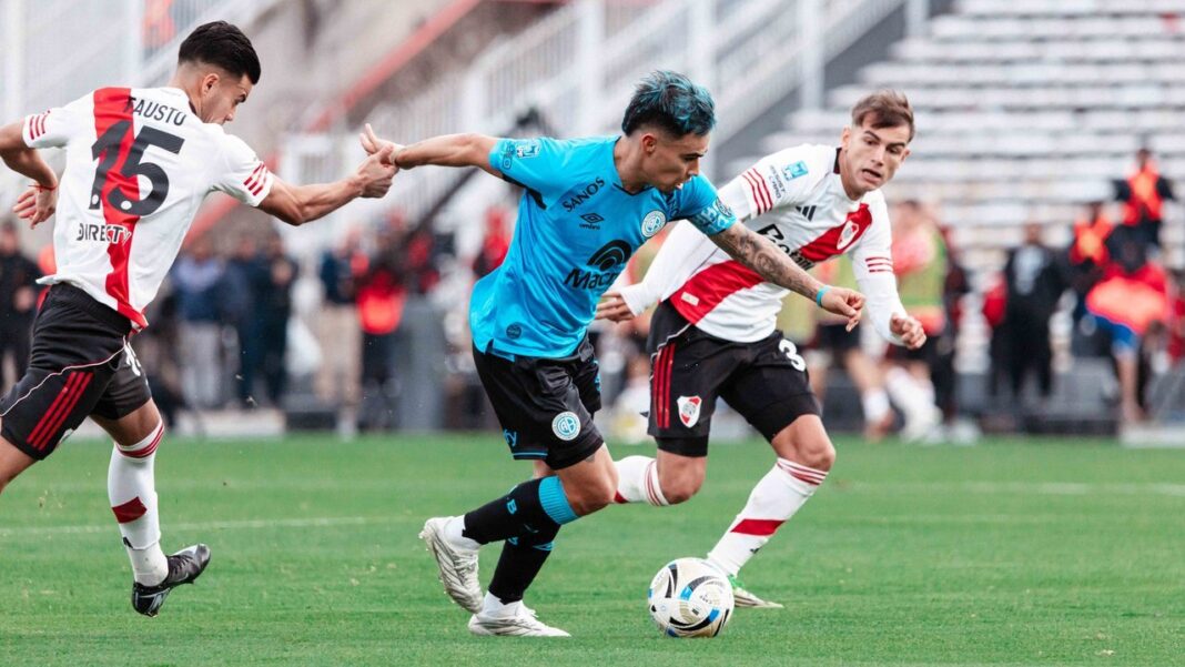 Lucas Zelarayán durante la final entre Belgrano y River