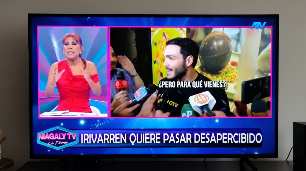 Mario Irivarren y Magaly Medina en debate sobre fama y televisión