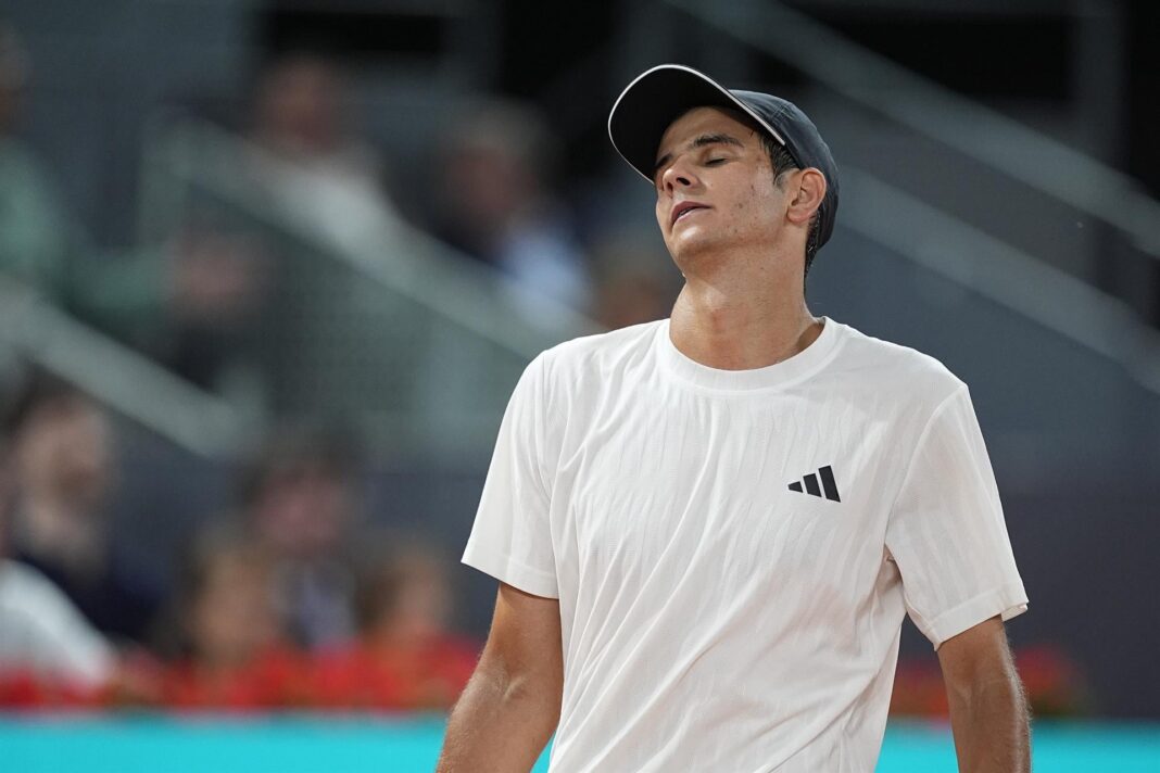 Rafa Jódar durante el partido de cuartos de final del Masters 1000 de Roma