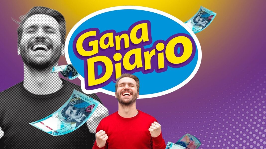 Boleto de Gana Diario con los números ganadores del sorteo del 25 de mayo de 2026
