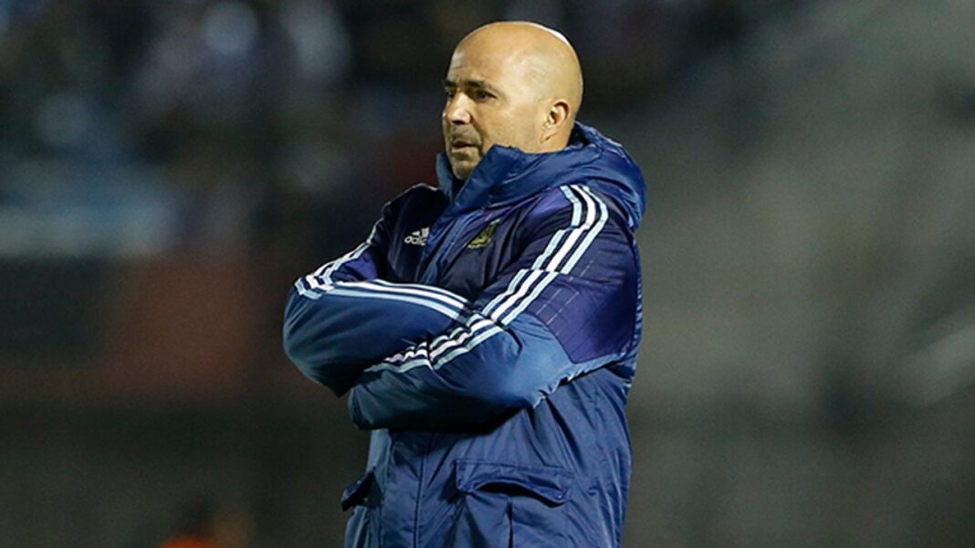 Jorge Sampaoli durante el Mundial de Rusia 2018