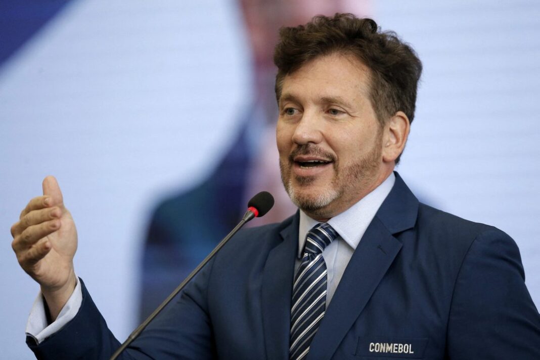 Alejandro Domínguez, presidente de la Conmebol, en un evento oficial