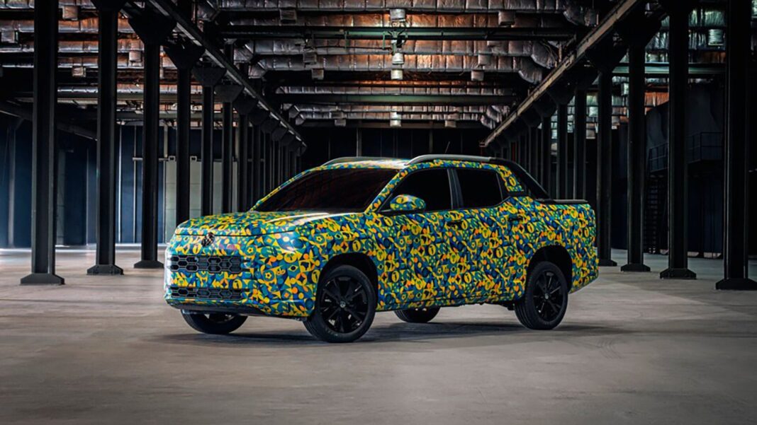 Volkswagen Tukan pickup compacta camuflada
