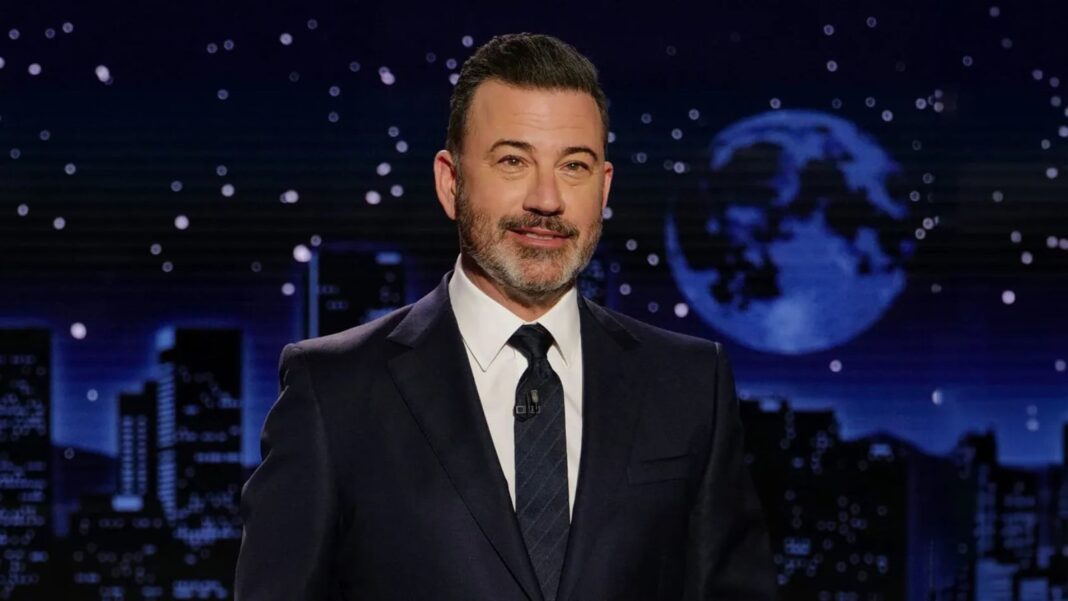 Jimmy Kimmel en el set de su programa