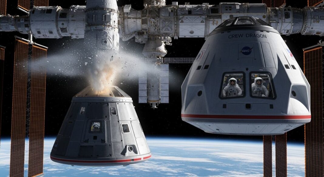 Astronautas en la Estación Espacial Internacional