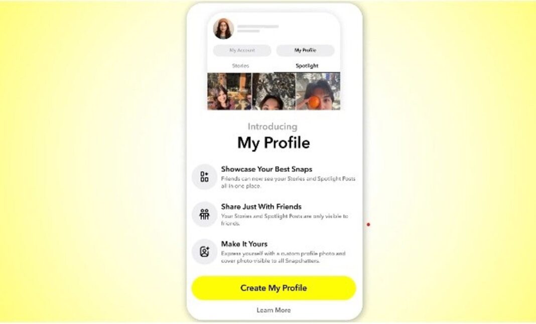 Logo de Snapchat en fondo amarillo